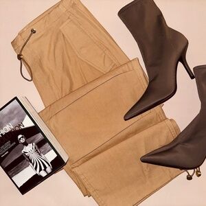 DION LEE Brown Elasticized Trouser